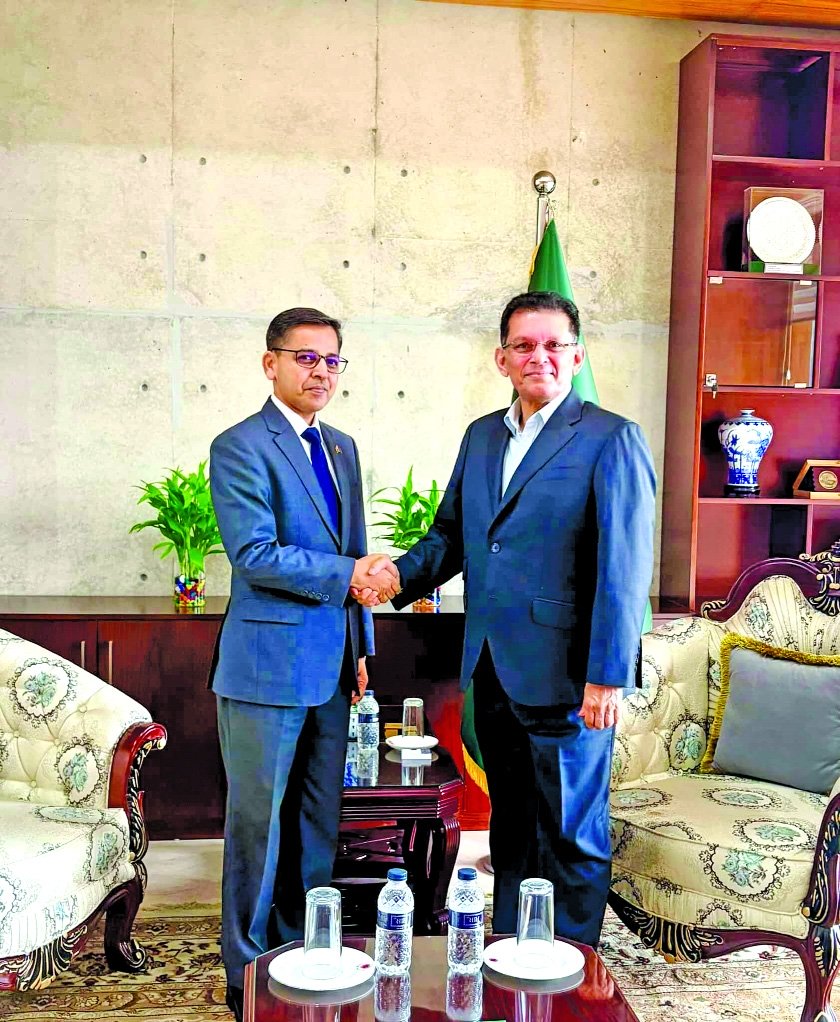 Pranay Verma's farewell  call on with Foreign Minister