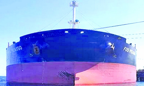 Ship with crude oil arrives  at Ctg port
