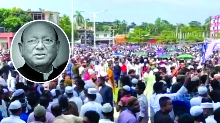 Tofail Ahmed laid to rest at family graveyard in Bhola