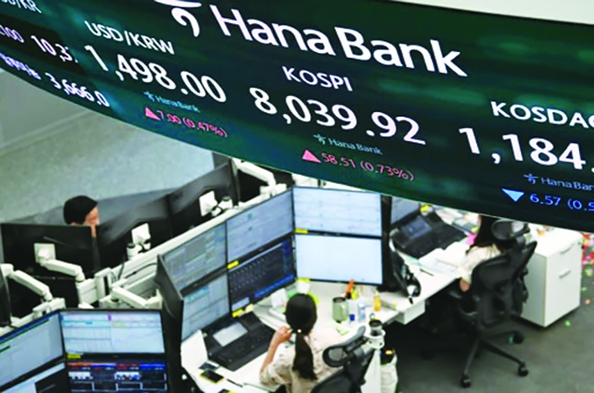 Asian stocks take another hit from AI, Mideast worries