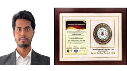Data Analytics Excellence Award–2025 conferred to Md Sharfuddin