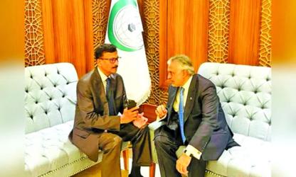 Dhaka, Islamabad hold talks at OIC meeting