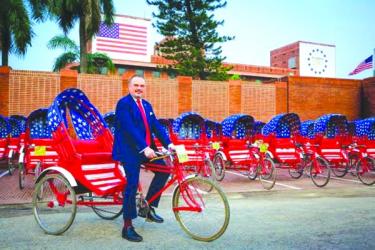 Special rickshaws introduced on Dhaka streets