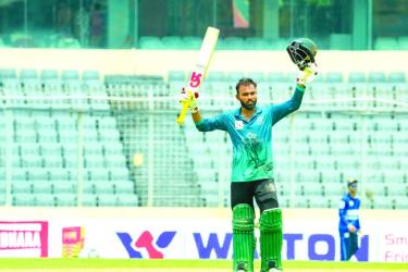 Towhid Hridoy smashes century as DPL resumes after Eid break